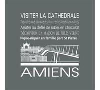 Tableau sur toile Amiens gris 30x30 cm CEANOTHE Décoration Murale Art Décoratif Muraux Peinture Imprimée en HD Salon Chambre Bureau Fabriqué en France Gris G