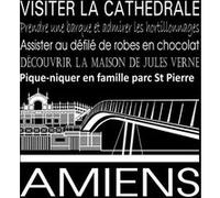 Tableau sur toile Amiens noir 30x30 cm CEANOTHE Décoration Murale Art Décoratif Muraux Peinture Imprimée en HD Salon Chambre Bureau Fabriqué en France Noir G