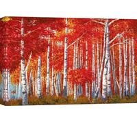 Tableau sur toile - Angelo Masera, Forêt de bouleaux - 100x70 cm