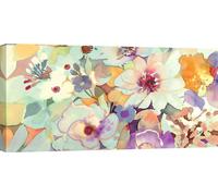 Tableau sur toile avec fleurs - Kelly Parr, French Florilege II - 70x35 cm
