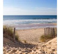 Tableau sur toile baie d'Arcachon 30x30 cm CEANOTHE Décoration Murale Art Décoratif Muraux Peinture Imprimée en HD Salon Chambre Bureau Fabriqué en France Bleu G