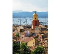Tableau sur toile baie de Saint-Tropez 30x45 cm CEANOTHE Décoration Murale Art Décoratif Muraux Peinture Imprimée en HD Salon Chambre Bureau Fabriqué en France Multicolore