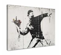 A.S. Création Impression sur toile d'artiste - Impression d'art sur châssis Noir/gris 70 x 50 cm Format paysage