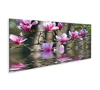 Tableau sur toile Beau printemps fleurissant sur un magnolia japonais Poster Impression d'art