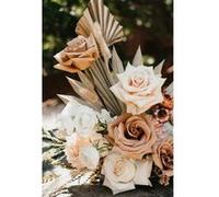Tableau sur toile bouquet mariage 45x65 cm CEANOTHE Décoration Murale Art Décoratif Muraux Peinture Imprimée en HD Salon Chambre Bureau Fabriqué en France Beige G