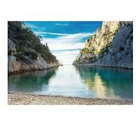 Tableau sur toile calanque Cassis 45x65 cm CEANOTHE Décoration Murale Art Décoratif Muraux Peinture Imprimée en HD Salon Chambre Bureau Fabriqué en France Bleu G