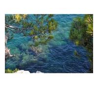 Tableau sur toile calanques de Marseille 45x65 cm CEANOTHE Décoration Murale Art Décoratif Muraux Peinture Imprimée en HD Salon Chambre Bureau Fabriqué en France Vert