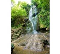 Tableau sur toile cascade du Lot 100x140 cm CEANOTHE Décoration Murale Art Décoratif Muraux Peinture Imprimée en HD Salon Chambre Bureau Fabriqué en France Vert G