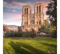 Tableau sur toile cathédrale Notre Dame de Paris 65x65 cm CEANOTHE Décoration Murale Art Décoratif Muraux Peinture Imprimée en HD Salon Chambre Bureau Fabriqué en France Multicolore G