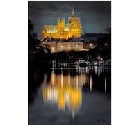Tableau sur toile cathédrale Saint-Étienne de Metz 65x97 cm CEANOTHE Décoration Murale Art Décoratif Muraux Peinture Imprimée en HD Salon Chambre Bureau Fabriqué en France Noir G