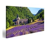 Tableau sur toile Champ de lavande violet en fleurs dans l'abbaye de Senanque Gordes, Provence, France Peintures Impressions Art Poster Mural