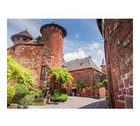 Tableau sur toile Collonges Corrèze 100x140 cm CEANOTHE Décoration Murale Art Décoratif Muraux Peinture Imprimée en HD Salon Chambre Bureau Fabriqué en France Rouge G