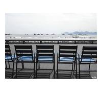 Tableau sur toile Croisette 45x65 cm CEANOTHE Décoration Murale Art Décoratif Muraux Peinture Imprimée en HD Salon Chambre Bureau Fabriqué en France Gris G