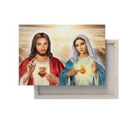 Tableau sur toile Cœur de Jésus Cœur de Marie Cœur de Jésus/Cœur de Marie Tableau sur toile Art sur toile Décoration murale Poster catholique toile