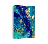 Tableau sur Toile Décoratif 50x70 cm Abstrait Art - 3831 | Abstraction Moderne Impression sur Toile Décoration Murale Art Mural Toile Imprimée Chambre Cuisine Salon ARTTOR