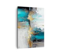 Tableau sur Toile Décoratif 50x70 cm Abstrait Art - 5774 | Déco Salut Impression sur Toile Décoration Murale Art Mural Toile Imprimée Chambre Cuisine Salon ARTTOR