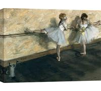Tableau sur toile - Edgar Degas, Danseuses à la barre - 80x60 cm