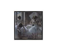 Tableau sur toile encadré - avec cadre - Edgar Degas - Art Impressionnisme - 70 x 70 cm - Style moderne noir - (cod.374)