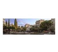 Tableau sur toile fontaine Saint-Julien 30x97 cm CEANOTHE Décoration Murale Art Décoratif Muraux Peinture Imprimée en HD Salon Chambre Bureau Fabriqué en France Vert G