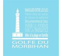 Tableau sur toile golfe Morbihan glacier 30x30 cm CEANOTHE Décoration Murale Art Décoratif Muraux Peinture Imprimée en HD Salon Chambre Bureau Fabriqué en France Bleu clair G