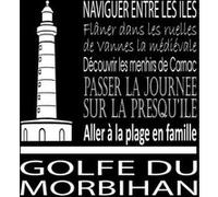 Tableau sur toile golfe Morbihan noir 30x30 cm CEANOTHE Décoration Murale Art Décoratif Muraux Peinture Imprimée en HD Salon Chambre Bureau Fabriqué en France Noir G