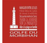 Tableau sur toile golfe Morbihan tango 30x30 cm CEANOTHE Décoration Murale Art Décoratif Muraux Peinture Imprimée en HD Salon Chambre Bureau Fabriqué en France Rouge G