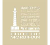 Tableau sur toile golfe Morbihan vison 30x30 cm CEANOTHE Décoration Murale Art Décoratif Muraux Peinture Imprimée en HD Salon Chambre Bureau Fabriqué en France Beige G