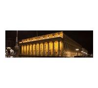 Tableau sur toile grand théatre de Bordeaux nuit 30x97 cm CEANOTHE Décoration Murale Art Décoratif Muraux Peinture Imprimée en HD Salon Chambre Bureau Fabriqué en France Noir G