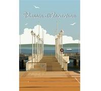 Tableau sur toile illustration bassin d'Arcachon 45x65 cm CEANOTHE Décoration Murale Art Décoratif Muraux Peinture Imprimée en HD Salon Chambre Bureau Fabriqué en France Marron G