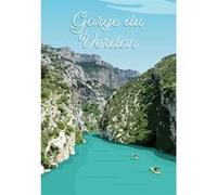 Tableau sur toile illustration gorges du Verdon 30x45 cm CEANOTHE Décoration Murale Art Décoratif Muraux Peinture Imprimée en HD Salon Chambre Bureau Fabriqué en France Vert