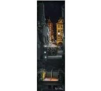 Tableau sur toile impasse de la grande boucherie de Strasbourg 30x97 cm CEANOTHE Décoration Murale Art Décoratif Muraux Peinture Imprimée en HD Salon Chambre Bureau Fabriqué en France Noir G