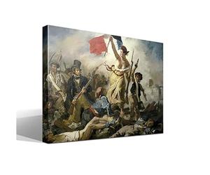 Tableau sur toile La Liberté guidant le peuple de Delacroix