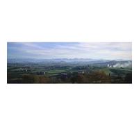 Tableau sur toile le pays Basques 45x135 cm CEANOTHE Décoration Murale Art Décoratif Muraux Peinture Imprimée en HD Salon Chambre Bureau Fabriqué en France Vert G