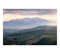 Tableau sur toile le pic du Canigou 45x65 cm CEANOTHE Décoration Murale Art Décoratif Muraux Peinture Imprimée en HD Salon Chambre Bureau Fabriqué en France Gris G