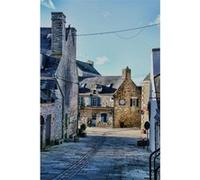 Tableau sur toile maison Concarneau 30x45 cm CEANOTHE Décoration Murale Art Décoratif Muraux Peinture Imprimée en HD Salon Chambre Bureau Fabriqué en France Bleu