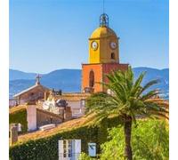Tableau sur toile Notre-Dame-de-l'Assomption de Saint-Tropez 45x45 cm CEANOTHE Décoration Murale Art Décoratif Muraux Peinture Imprimée en HD Salon Chambre Bureau Fabriqué en France Multicolore