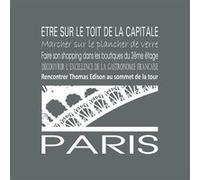 Tableau sur toile Paris Tour Eiffel gris 30x30 cm CEANOTHE Décoration Murale Art Décoratif Muraux Peinture Imprimée en HD Salon Chambre Bureau Fabriqué en France Gris G