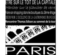 Tableau sur toile Paris Tour Eiffel noir 30x30 cm CEANOTHE Décoration Murale Art Décoratif Muraux Peinture Imprimée en HD Salon Chambre Bureau Fabriqué en France Noir G