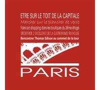 Tableau sur toile Paris Tour Eiffel rouge 30x30 cm CEANOTHE Décoration Murale Art Décoratif Muraux Peinture Imprimée en HD Salon Chambre Bureau Fabriqué en France Rouge G