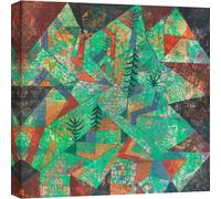 Tableau sur toile - Paul Klee, Wald Bau, 1919 - 50x50 cm