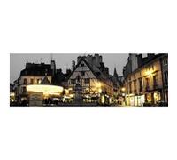 Tableau sur toile place François Rude 30x97 cm CEANOTHE Décoration Murale Art Décoratif Muraux Peinture Imprimée en HD Salon Chambre Bureau Fabriqué en France Jaune G