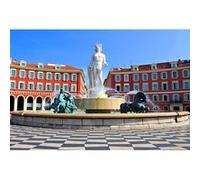 Tableau sur toile place Masséna de Nice 45x65 cm CEANOTHE Décoration Murale Art Décoratif Muraux Peinture Imprimée en HD Salon Chambre Bureau Fabriqué en France Multicolore G