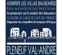 Tableau sur toile Pléneuf-Val-André navy 30x30 cm CEANOTHE Décoration Murale Art Décoratif Muraux Peinture Imprimée en HD Salon Chambre Bureau Fabriqué en France Bleu G