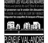 Tableau sur toile Pléneuf-Val-André noir 30x30 cm CEANOTHE Décoration Murale Art Décoratif Muraux Peinture Imprimée en HD Salon Chambre Bureau Fabriqué en France Noir G