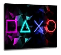 Tableau sur toile Poster Tableau moderne sur toile Pop Art Gaming Colour Style décoration murale 90x60cm sans cadre