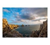 Tableau sur toile presqu'île du Crozon 65x97 cm CEANOTHE Décoration Murale Art Décoratif Muraux Peinture Imprimée en HD Salon Chambre Bureau Fabriqué en France Bleu G