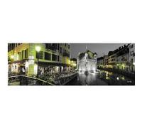 Tableau sur toile prison d'Annecy 45x135 cm CEANOTHE Décoration Murale Art Décoratif Muraux Peinture Imprimée en HD Salon Chambre Bureau Fabriqué en France Gris G