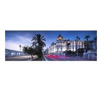 Tableau sur toile rue Nice by night 45x135 cm CEANOTHE Décoration Murale Art Décoratif Muraux Peinture Imprimée en HD Salon Chambre Bureau Fabriqué en France Multicolore G