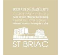 Tableau sur toile Saint-Briac vison 30x30 cm CEANOTHE Décoration Murale Art Décoratif Muraux Peinture Imprimée en HD Salon Chambre Bureau Fabriqué en France Beige G