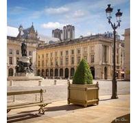 Tableau sur toile sur la place royale de Reims 45x45 cm CEANOTHE Décoration Murale Art Décoratif Muraux Peinture Imprimée en HD Salon Chambre Bureau Fabriqué en France Multicolore G